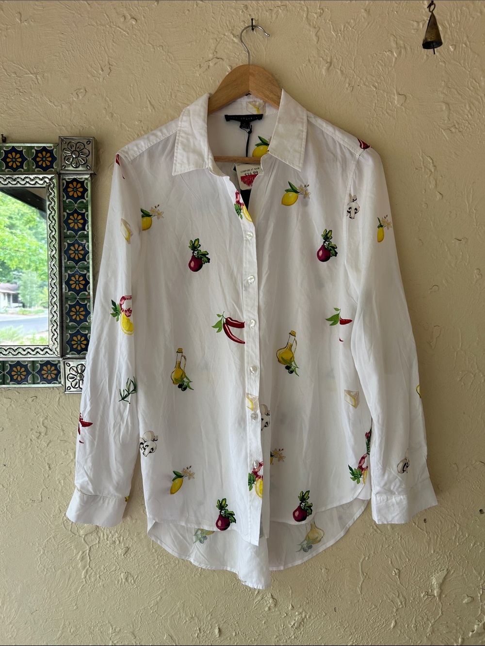 NWT Jane & Delancey Summer Olive Oil Blouse 🫒 size Large